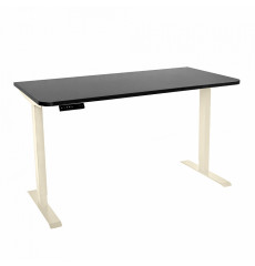 Стол с регулировкой высоты электрический LuxAlto LA-T33-2AR2 слоновая кость/коричнев ЛДСП 140*70*2.5