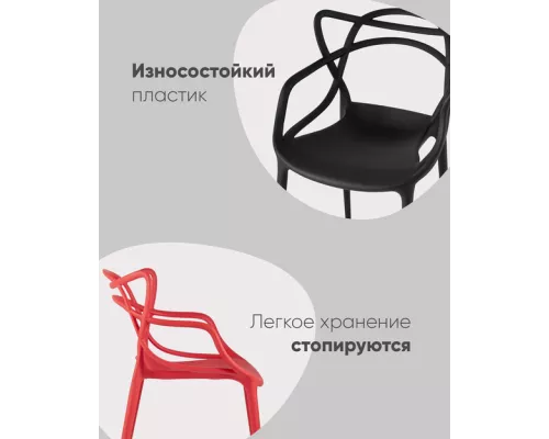 Стул Masters (Мастерс) пластик черный