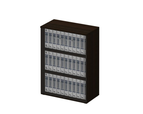 Шкаф для документов средний со стеклянными тонированными дверьми без рамки Талант 969